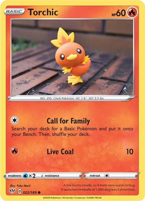 Image for Torchic (SWSH03: Darkness Ablaze) (022/189) - Pokemon