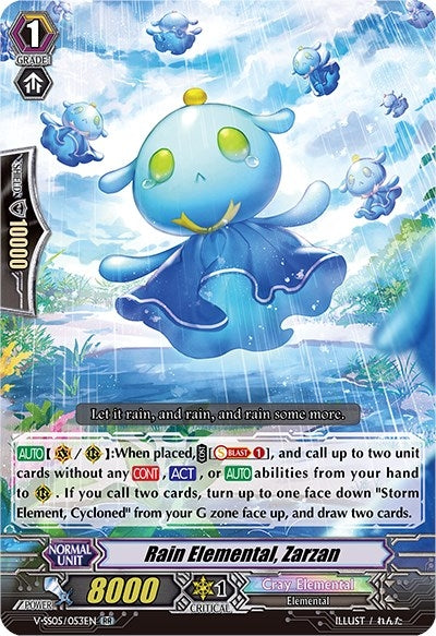 Image for Rain Elemental, Zarzan (V-SS05: Premium Collection 2020) (V-SS05/053EN) - Cardfight Vanguard