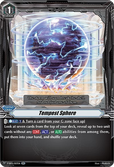 Image for Tempest Sphere (V-SS05: Premium Collection 2020) (V-SS05/057EN) - Cardfight Vanguard