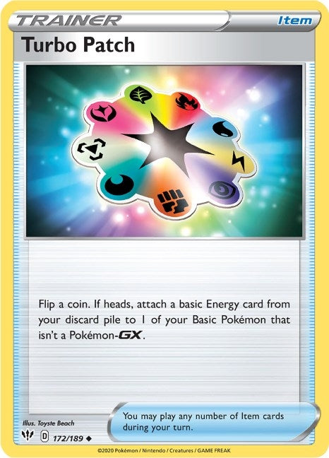 Image for Turbo Patch (SWSH03: Darkness Ablaze) (172/189) - Pokemon