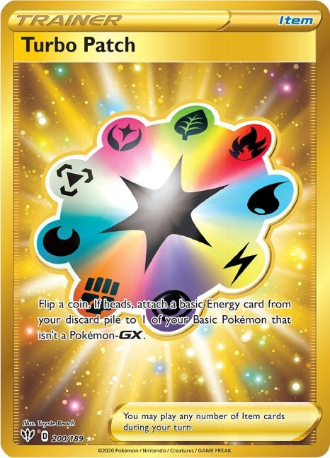 Image for Turbo Patch (Secret) (SWSH03: Darkness Ablaze) (200/189) - Pokemon
