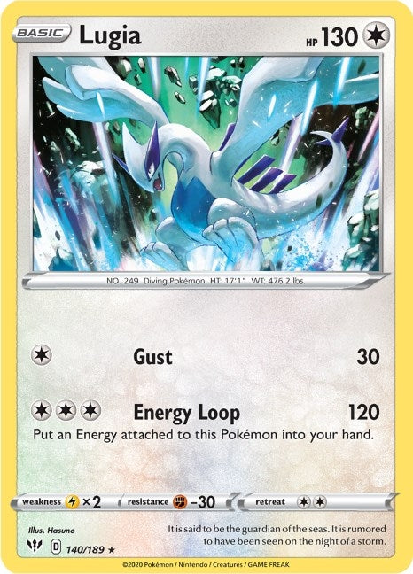 Image for Lugia (SWSH03: Darkness Ablaze) (140/189) - Pokemon
