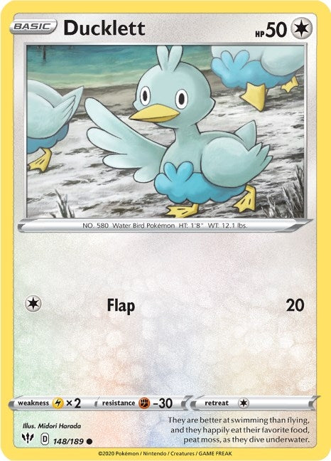 Image for Ducklett (SWSH03: Darkness Ablaze) (148/189) - Pokemon
