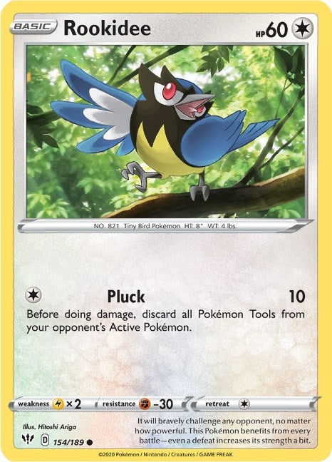 Image for Rookidee (SWSH03: Darkness Ablaze) (154/189) - Pokemon