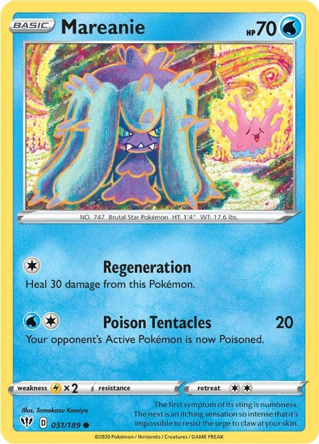 Image for Mareanie (SWSH03: Darkness Ablaze) (051/189) - Pokemon