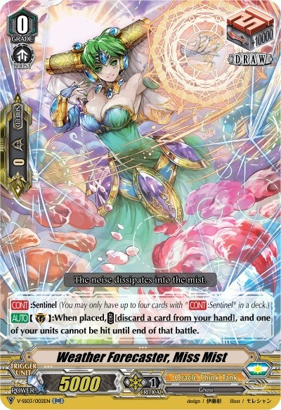 Image for Weather Forecaster, Miss Mist (V-SS03: Festival Collection) (V-SS03/002EN) - Cardfight Vanguard