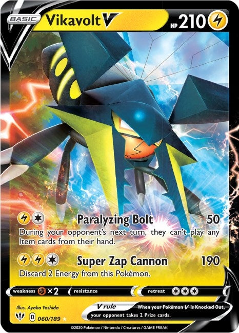 Image for Vikavolt V (SWSH03: Darkness Ablaze) (060/189) - Pokemon
