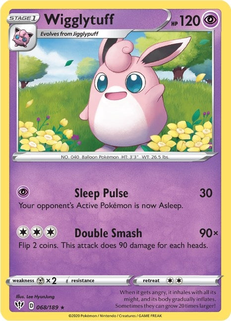 Image for Wigglytuff (SWSH03: Darkness Ablaze) (068/189) - Pokemon
