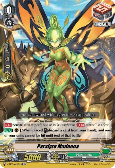 Image for Paralyze Madonna (V-SS03: Festival Collection) (V-SS03/022EN) - Cardfight Vanguard