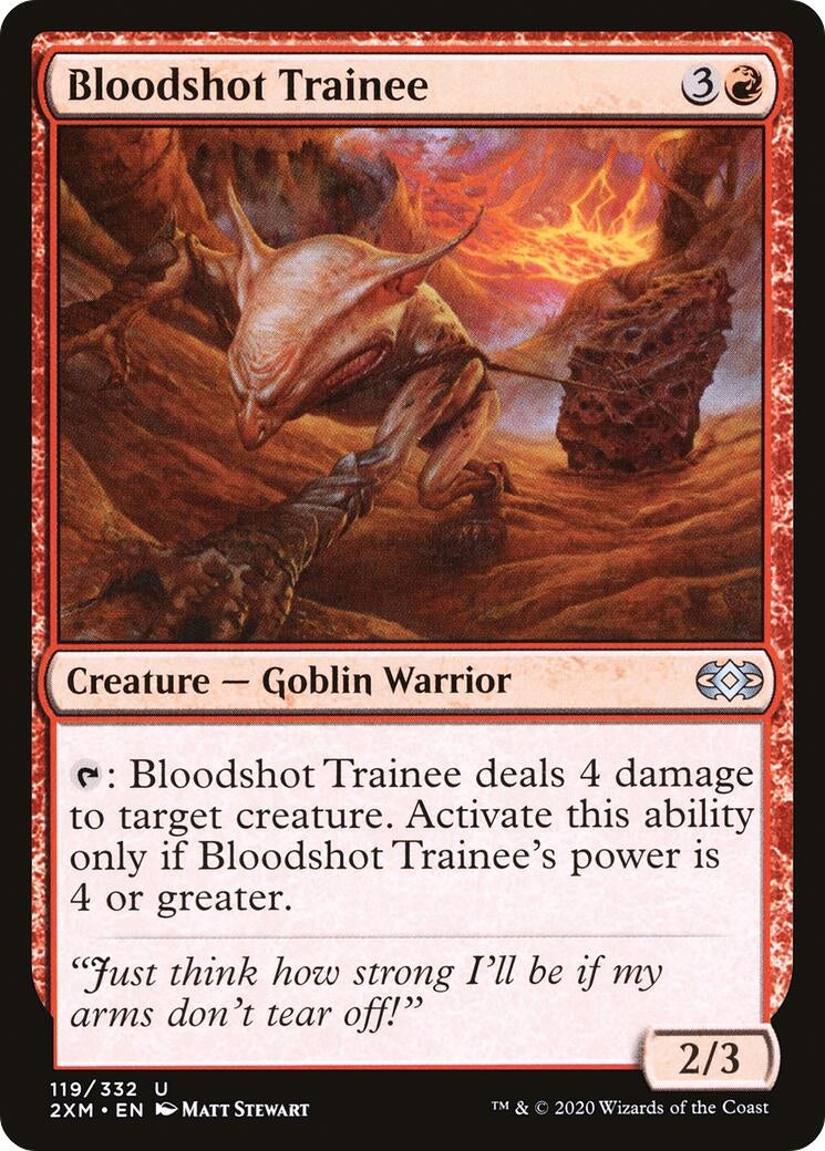 Image for Bloodshot Trainee (Double Masters) (119) - Magic: The Gathering