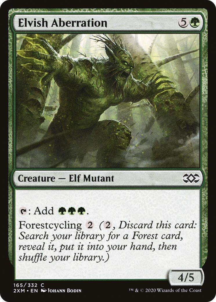 Image for Elvish Aberration (Double Masters) (165) - Magic: The Gathering