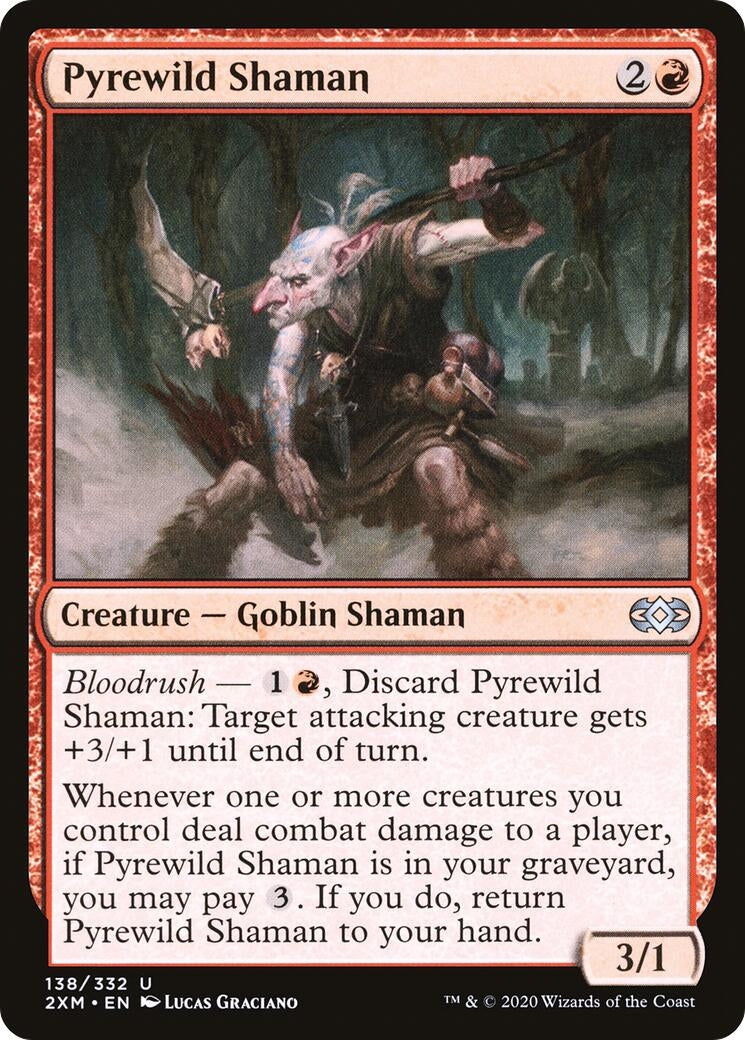 Image for Pyrewild Shaman (Double Masters) (138) - Magic: The Gathering