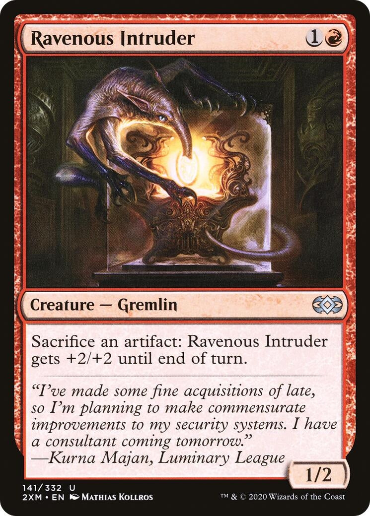 Image for Ravenous Intruder (Double Masters) (141) - Magic: The Gathering