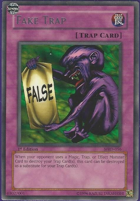 Image for Fake Trap (Metal Raiders) (MRD-056) - YuGiOh