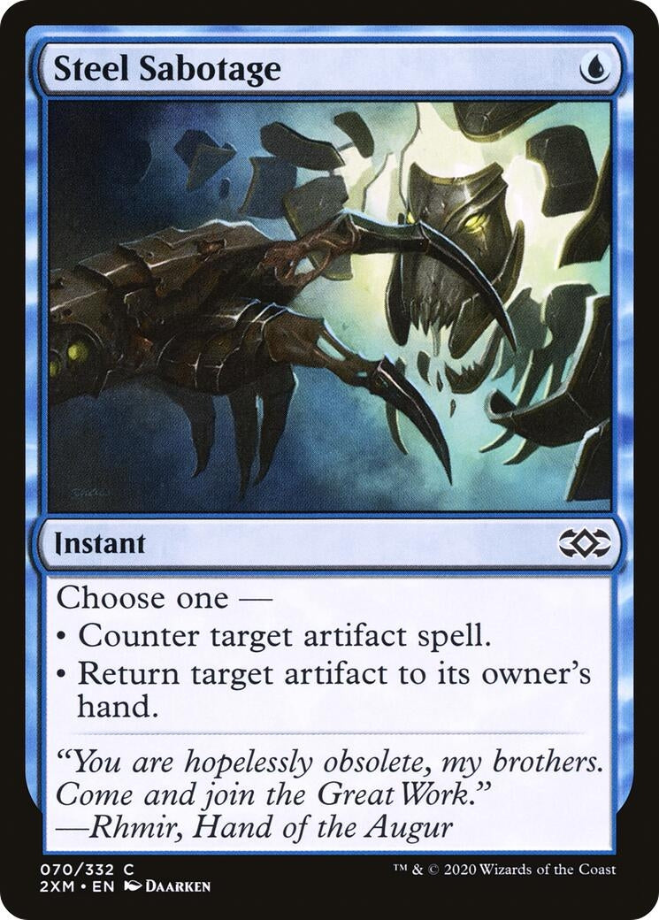 Image for Steel Sabotage (Double Masters) (70) - Magic: The Gathering