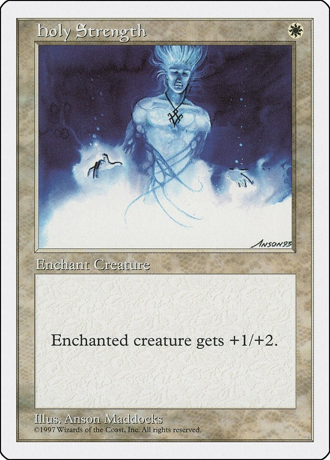 Image for Holy Strength (Fifth Edition) - Magic: The Gathering