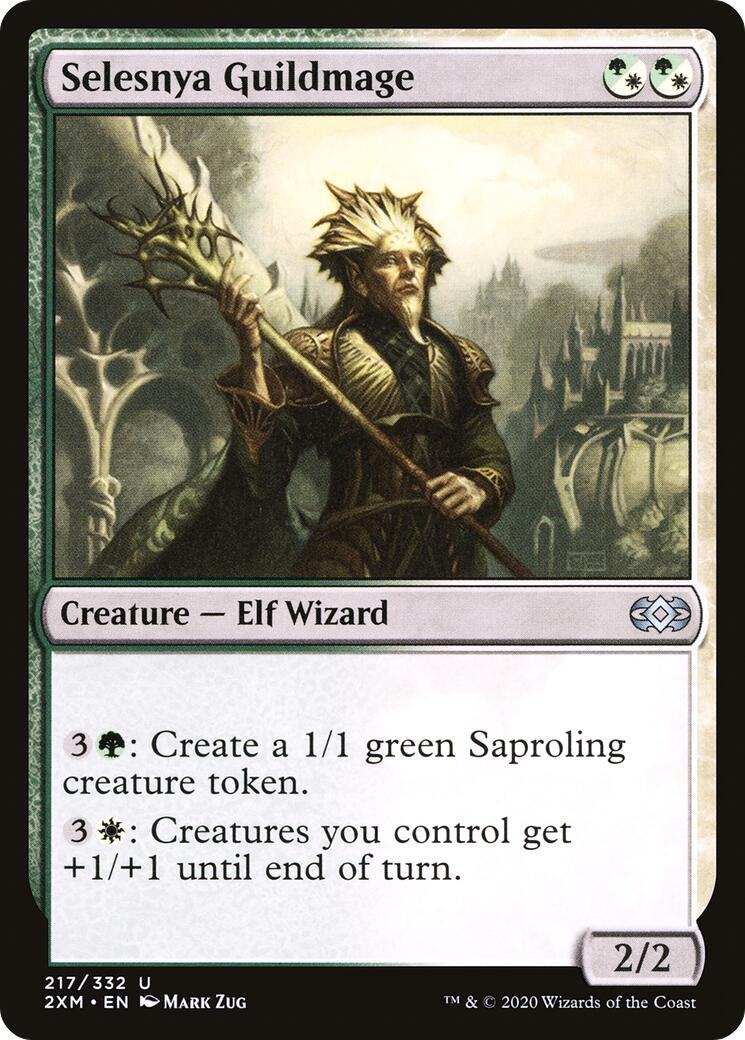 Image for Selesnya Guildmage (Double Masters) (217) - Magic: The Gathering