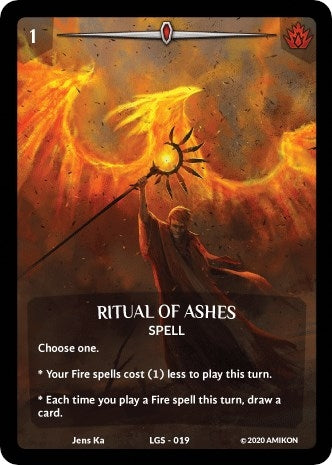 Image for Ritual of Ashes (Full Art) (Argent Saga Promos) (LGS-019) - Argent Saga TCG