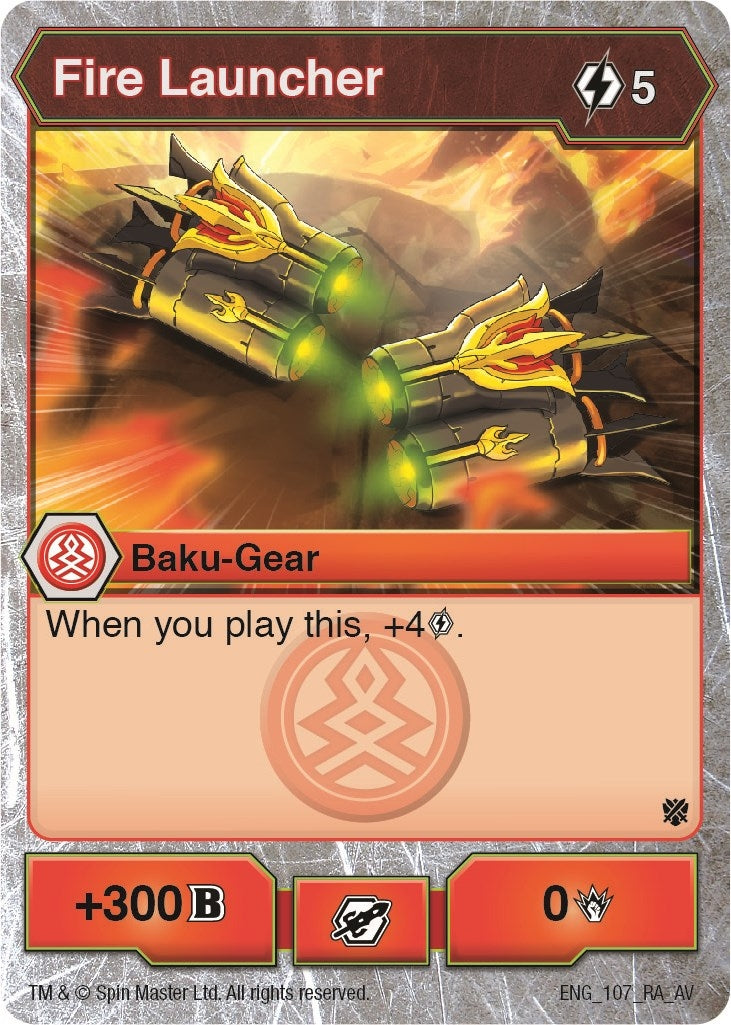 Image for Fire Launcher (Armored Elite) (107) - Bakugan TCG