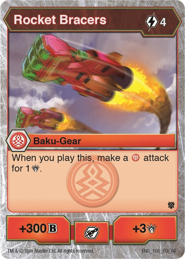 Image for Rocket Bracers (Armored Elite) (108) - Bakugan TCG