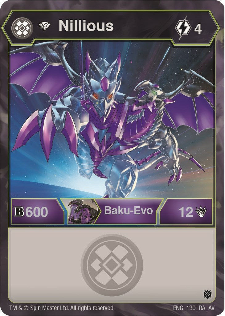 Image for Diamond Nillious (Armored Elite) (130) - Bakugan TCG