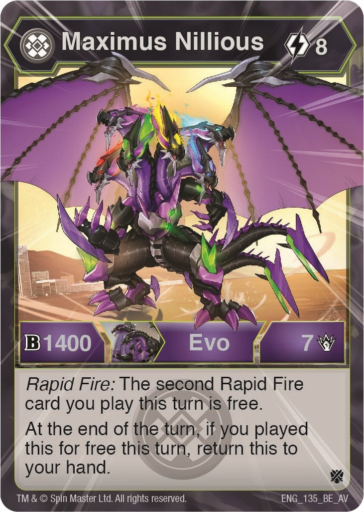 Image for Maximus Nillious (Armored Elite) (135) - Bakugan TCG