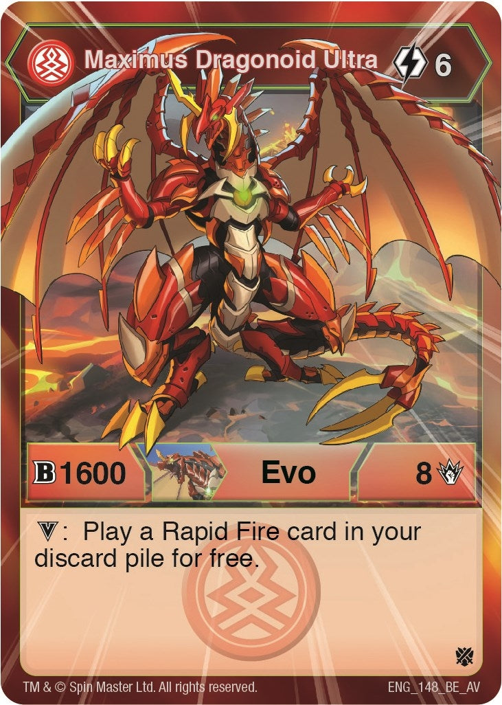 Image for Maximus Dragonoid Ultra (Armored Elite) (148) - Bakugan TCG