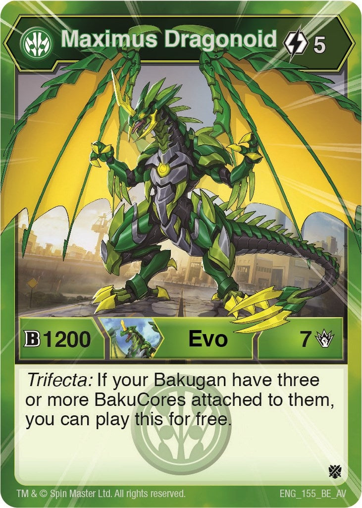 Image for Maximus Dragonoid (Armored Elite) (155) - Bakugan TCG