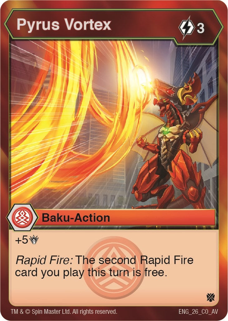 Image for Pyrus Vortex (Armored Elite) (26) - Bakugan TCG