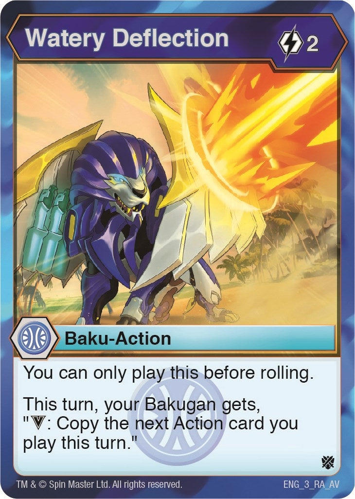 Image for Watery Deflection (Armored Elite) (3) - Bakugan TCG