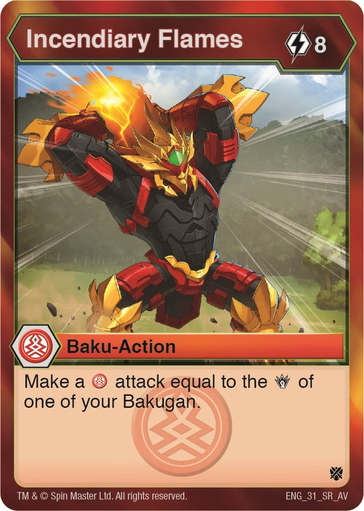 Image for Incendiary Flames (Armored Elite) (31) - Bakugan TCG