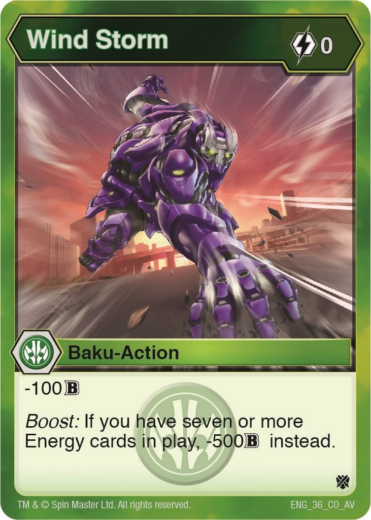 Image for Wind Storm (Armored Elite) (36) - Bakugan TCG