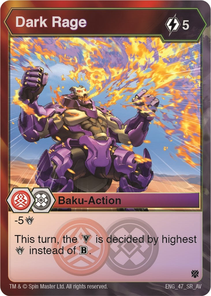 Image for Dark Rage (Armored Elite) (47) - Bakugan TCG