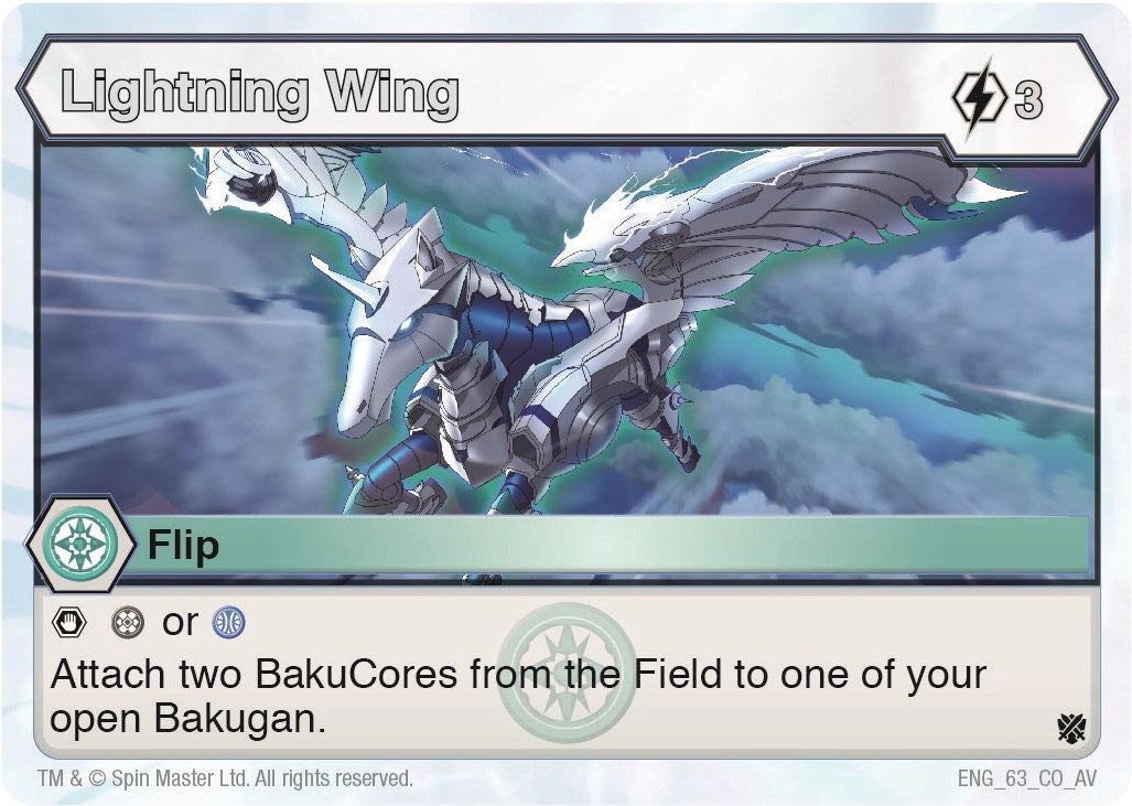 Image for Lightning Wing (Armored Elite) (63) - Bakugan TCG