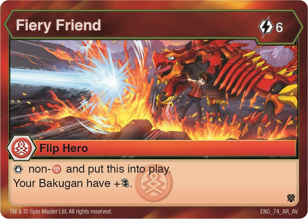 Image for Fiery Friend (Armored Elite) (74) - Bakugan TCG