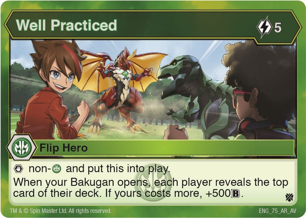 Image for Well Practiced (Armored Elite) (75) - Bakugan TCG