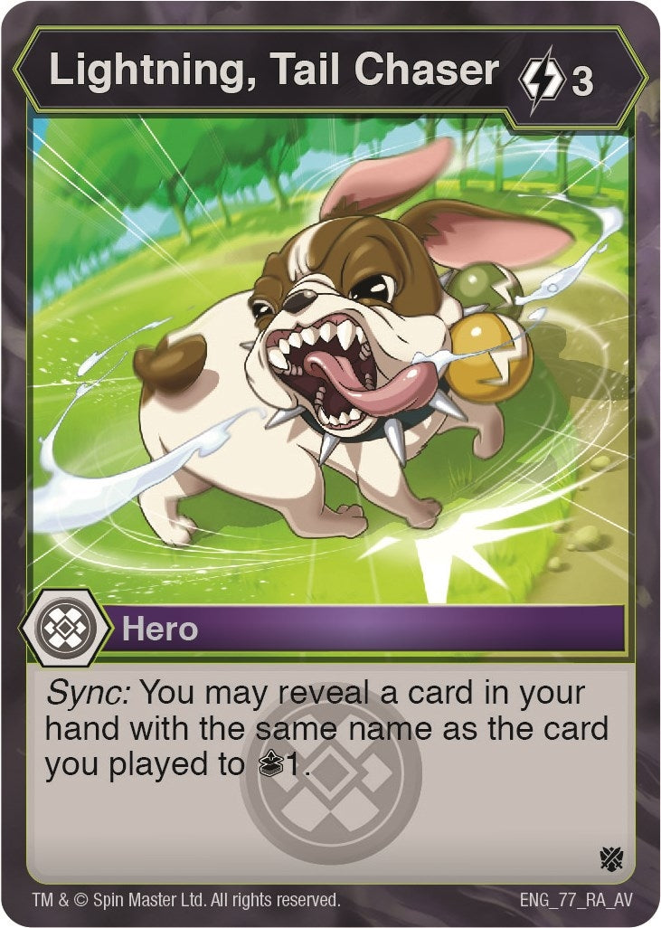 Image for Lightning, Tail Chaser (Armored Elite) (77) - Bakugan TCG