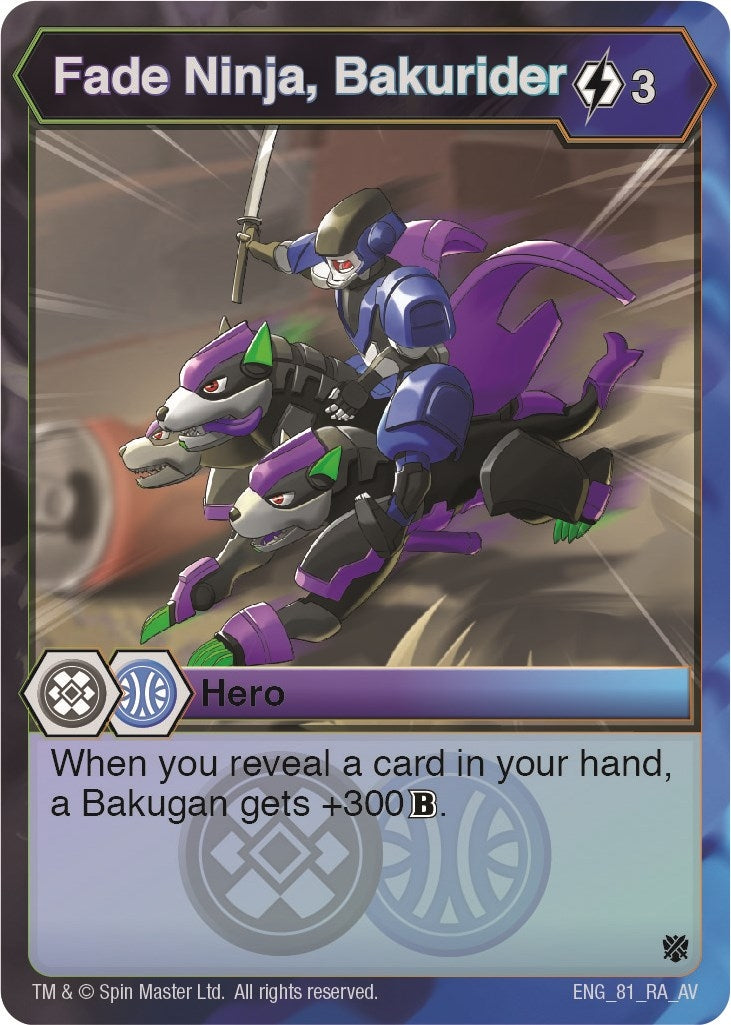Image for Fade Ninja, Bakurider (Armored Elite) (81) - Bakugan TCG