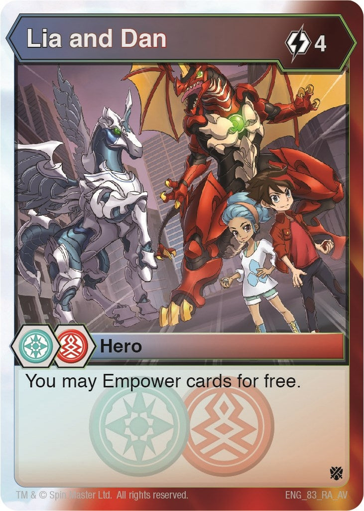 Image for Lia and Dan (Armored Elite) (83) - Bakugan TCG