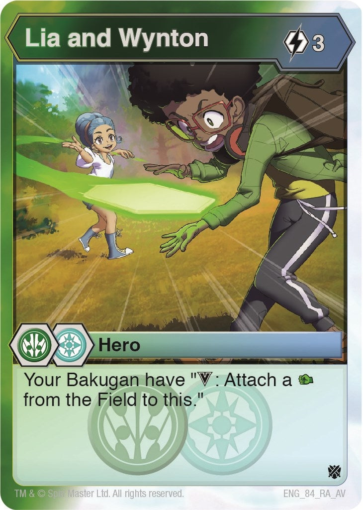 Image for Lia and Wynton (Armored Elite) (84) - Bakugan TCG