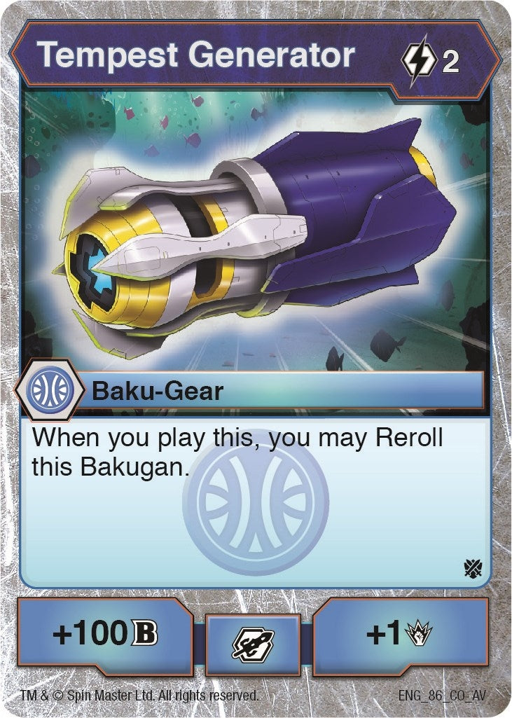 Image for Tempest Generator (Armored Elite) (86) - Bakugan TCG