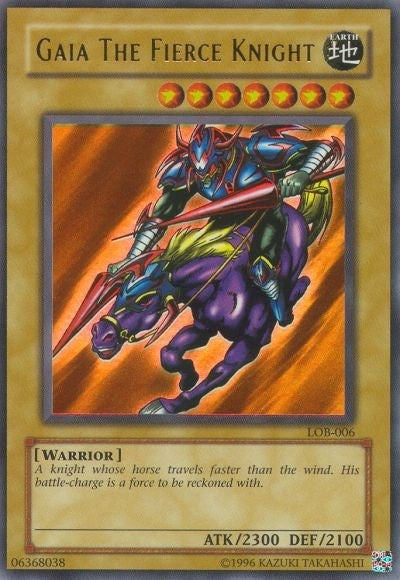 Image for Gaia The Fierce Knight (The Legend of Blue Eyes White Dragon) (LOB-006) - YuGiOh