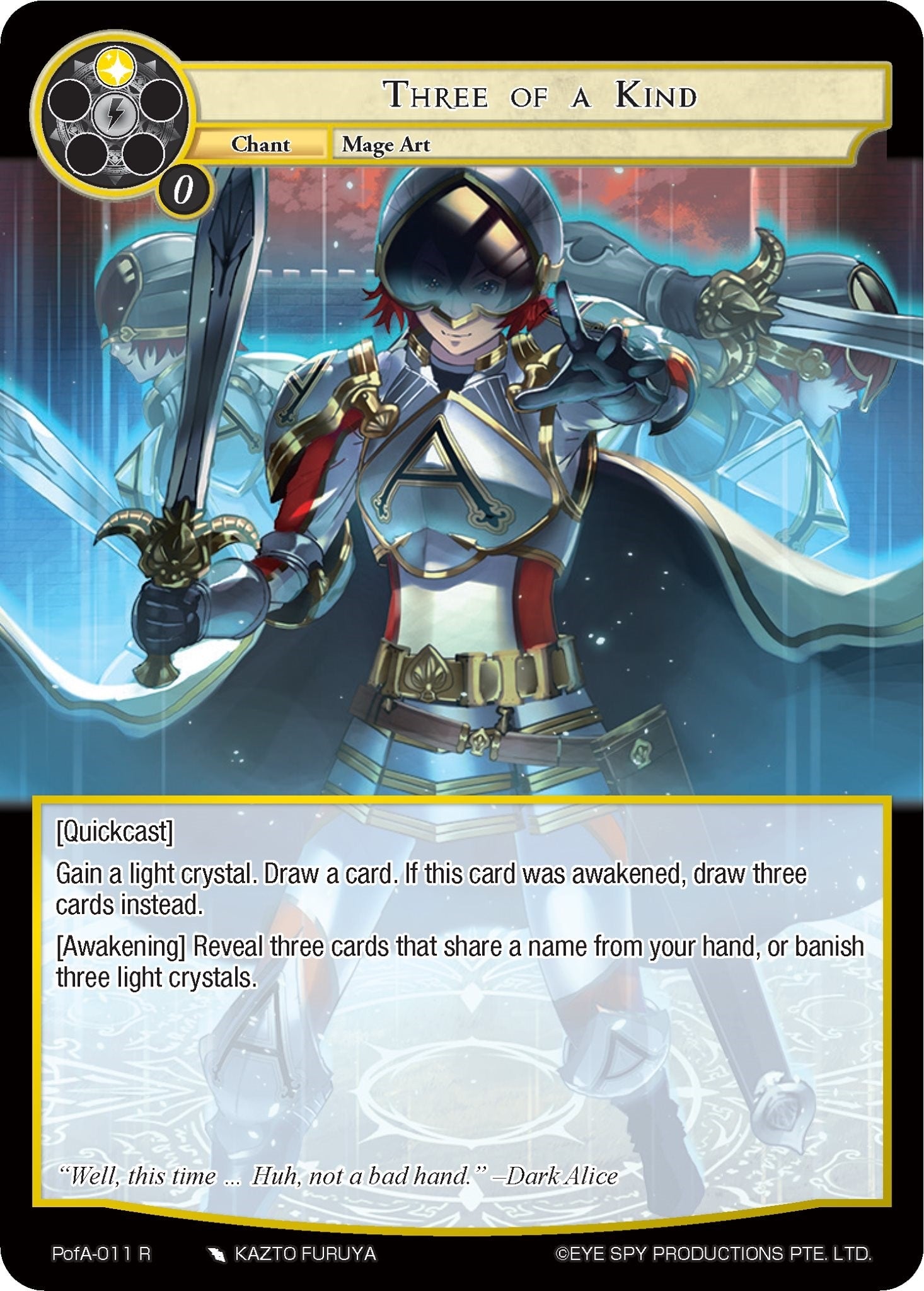 Image for Three of a Kind (Alice Origin IV: Prologue of Attoractia) (PofA-011) - Force of Will