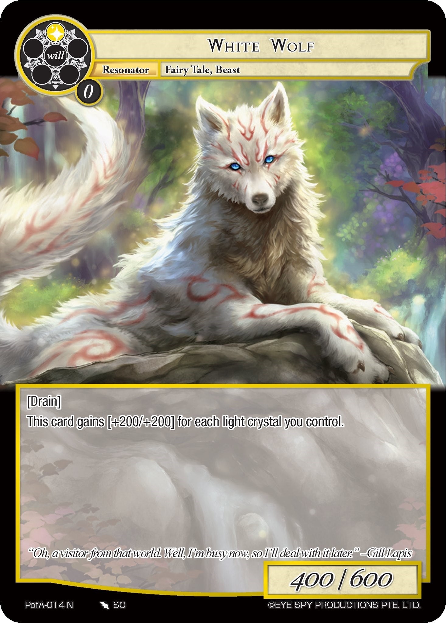 Image for White Wolf (Alice Origin IV: Prologue of Attoractia) (PofA-014) - Force of Will