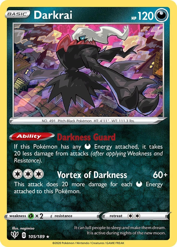 Image for Darkrai (Deck Exclusives) (105/189) - Pokemon