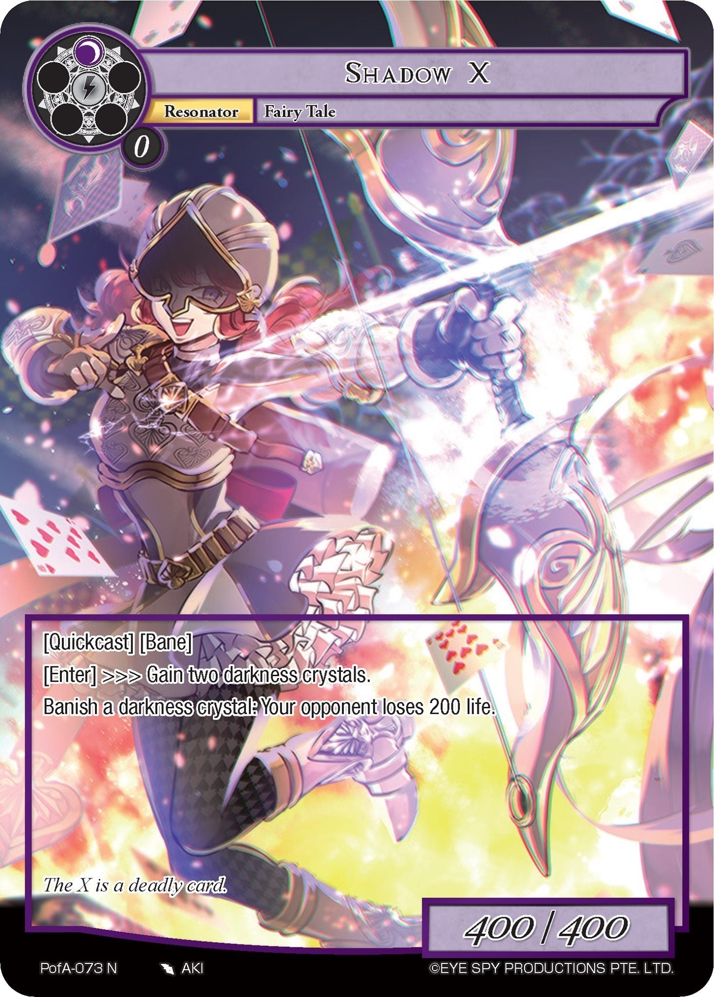 Image for Shadow X (Full Art) (Alice Origin IV: Prologue of Attoractia) (PofA-073) - Force of Will