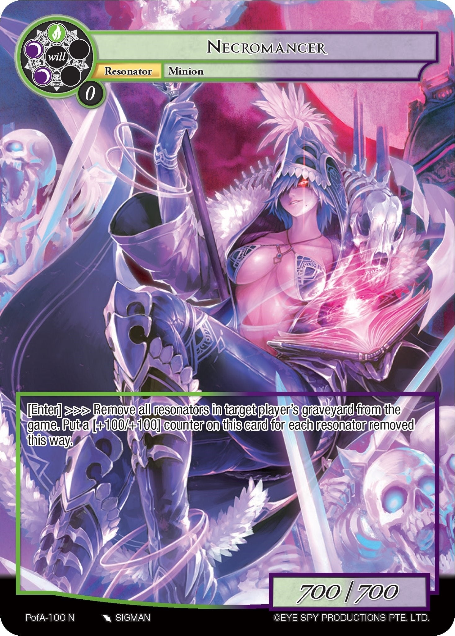 Image for Necromancer (Full Art) (Alice Origin IV: Prologue of Attoractia) (PofA-100) - Force of Will