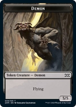 Image for Demon // Germ Double-Sided Token (Double Masters) (9 // 10) - Magic: The Gathering