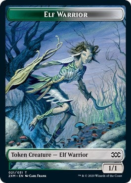 Image for Elf Warrior // Germ Double-Sided Token (Double Masters) (21 // 10) - Magic: The Gathering