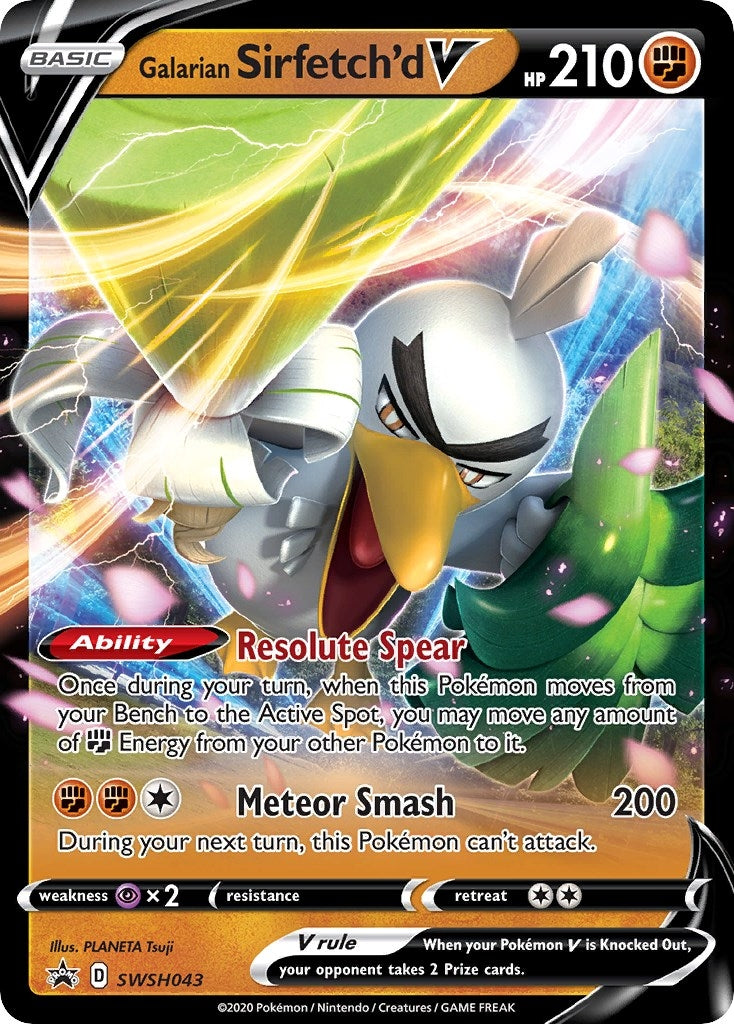 Image for Galarian Sirfetch'd V - SWSH043 (SWSH: Sword & Shield Promo Cards) (SWSH043) - Pokemon